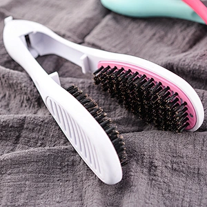 New boar bristle various type plastic cordless hot hair brush