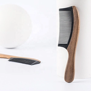 hot selling wooden pick beard comb cheap personalized hair comb wood hair comb brush