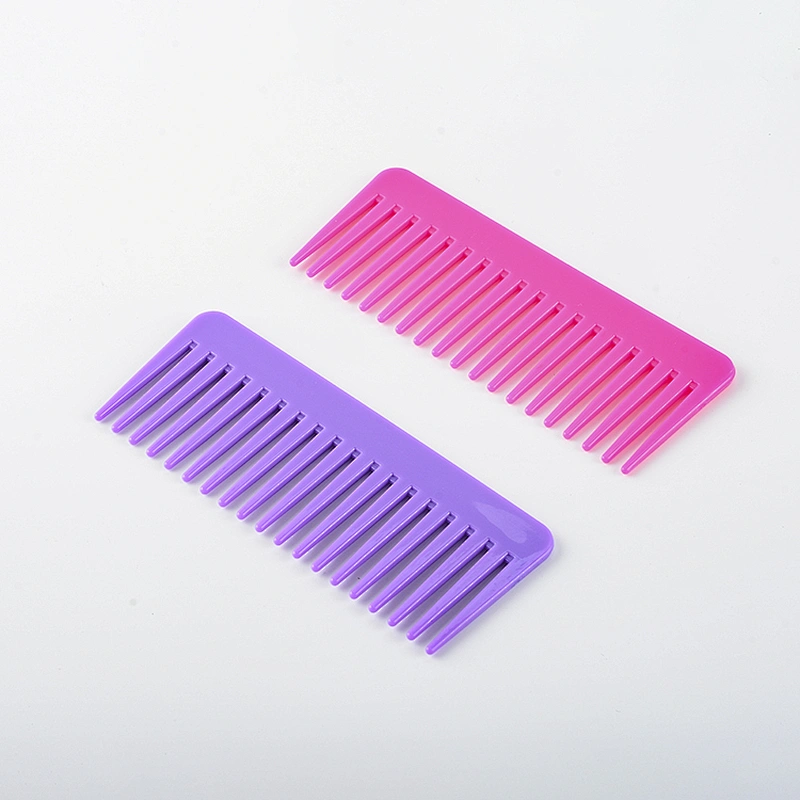 Wholesale cheap personalized wide tooth pvc hair comb