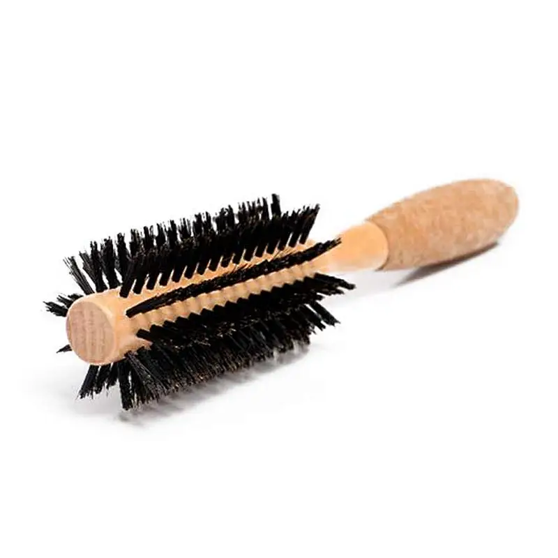 Competitive price round boar hair brush, wooden hair brush