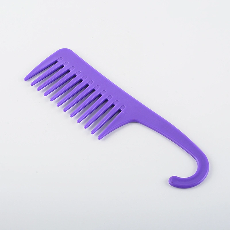 Wholesale cheap wide plastic tooth hook comb for bath
