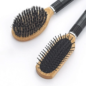 Factory Customized Plastic Handle Brush Massage Brush Styling Hair Brush Set