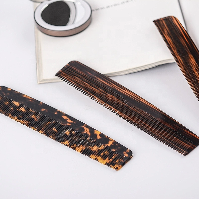 hot selling salon comb man acetate hair comb beauty equipment comb with logo print