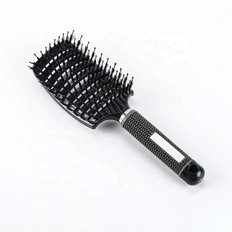 Natural wild boar bristle brush dryer vent cleaning brush curved vented brush suitable for hair dryer wet