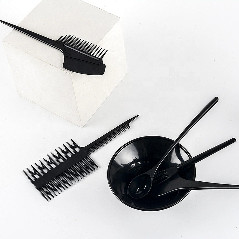 personalized custom hair brush tinting color brush with bowl hair dye brush hair color application tool kit