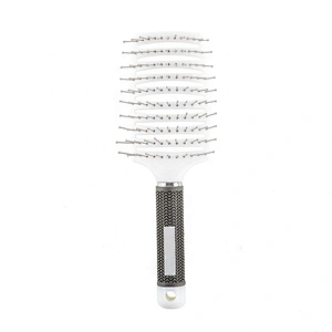 Natural wild boar bristle brush dryer vent cleaning brush curved vented brush suitable for hair dryer wet
