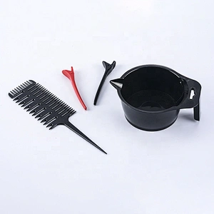 double brushed poly fabric tie dye brush for hair color hair dye brush and bowl set dye brush kit