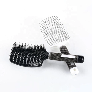 Natural wild boar bristle brush dryer vent cleaning brush curved vented brush suitable for hair dryer wet