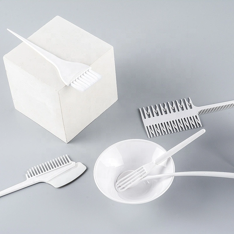 plastic hair dye bowl with brush biodegradable available hair color brush and bowl dye brush kit