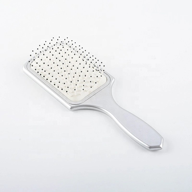 Home care plastic paddle brush custom plastic massage brush detangling hairbrush with nylon bristle