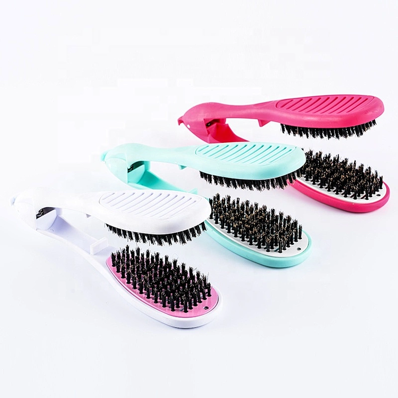 New boar bristle various type plastic cordless hot hair brush