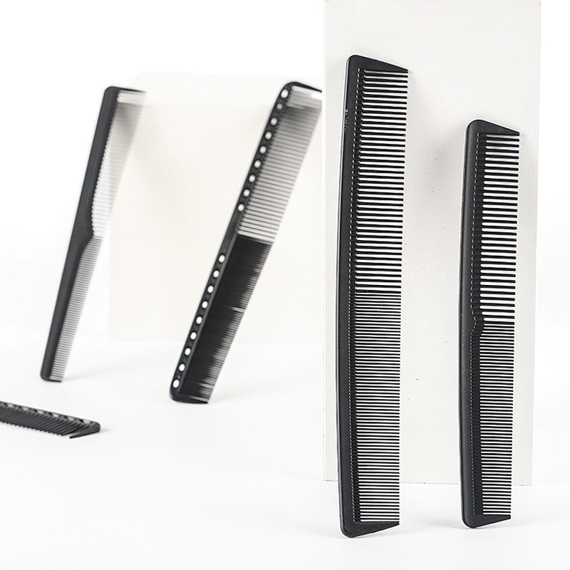 carbon fiber white cut comb hair cutting comb black carbon fiber hair comb for salon barber use