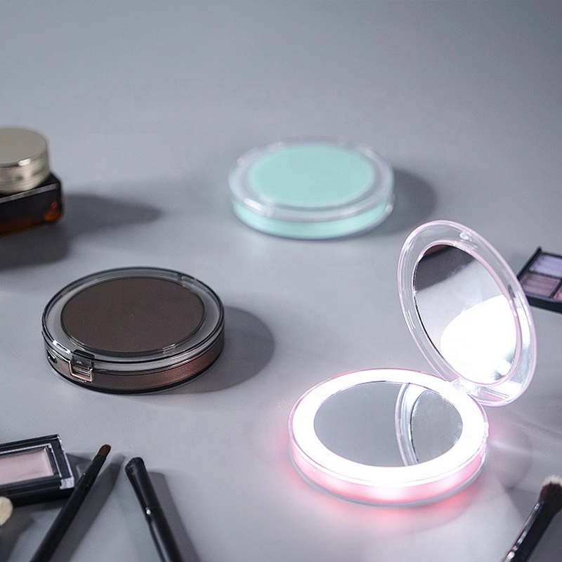pocket makeup mirror with light led round makeup mirror with light folded led mirror led lights led mirror