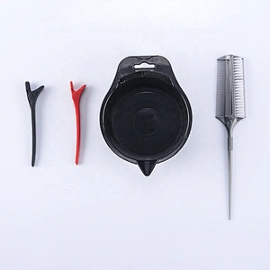 silicone hair color brush hair color dye bowl comb brushes tool kit hair color brush and comb for salon