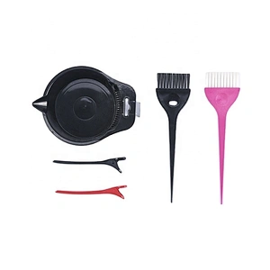 plastic hair dye applicator brush goody hair coloring brush set silicone hair dye brush with handle