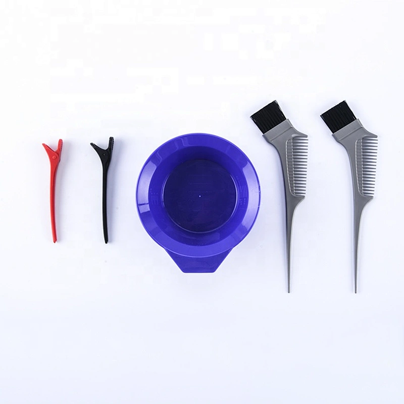 Small brush hair dye comb and mixing bow hair dye brush disposable hair color brush