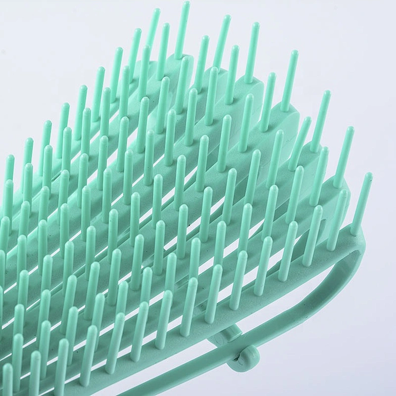 Custom special shape eight moving arms head curve vent fast drying detangling hair brush wet hair brush shampoo brush