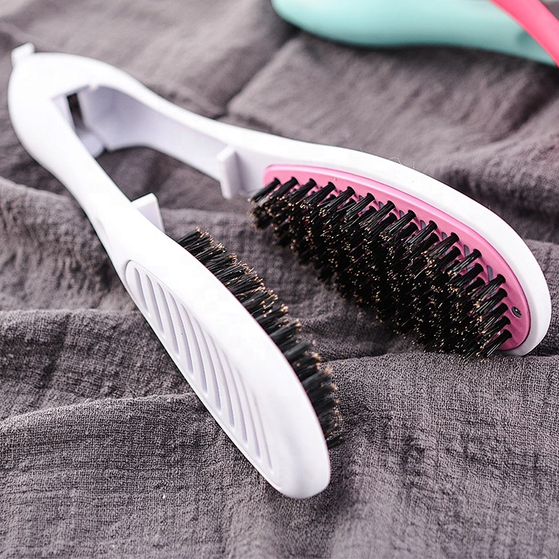 New boar bristle various type plastic cordless hot hair brush