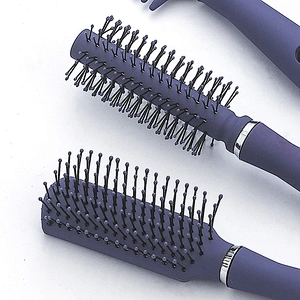 Wholesale small plastic massage brush hair dryer hair brush custom miniature hairdresser styling brush