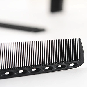 carbon fiber white cut comb hair cutting comb black carbon fiber hair comb for salon barber use