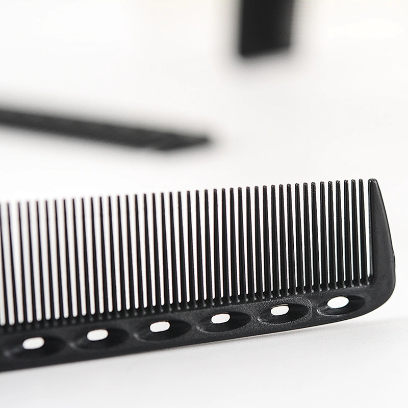 carbon fiber white cut comb hair cutting comb black carbon fiber hair comb for salon barber use