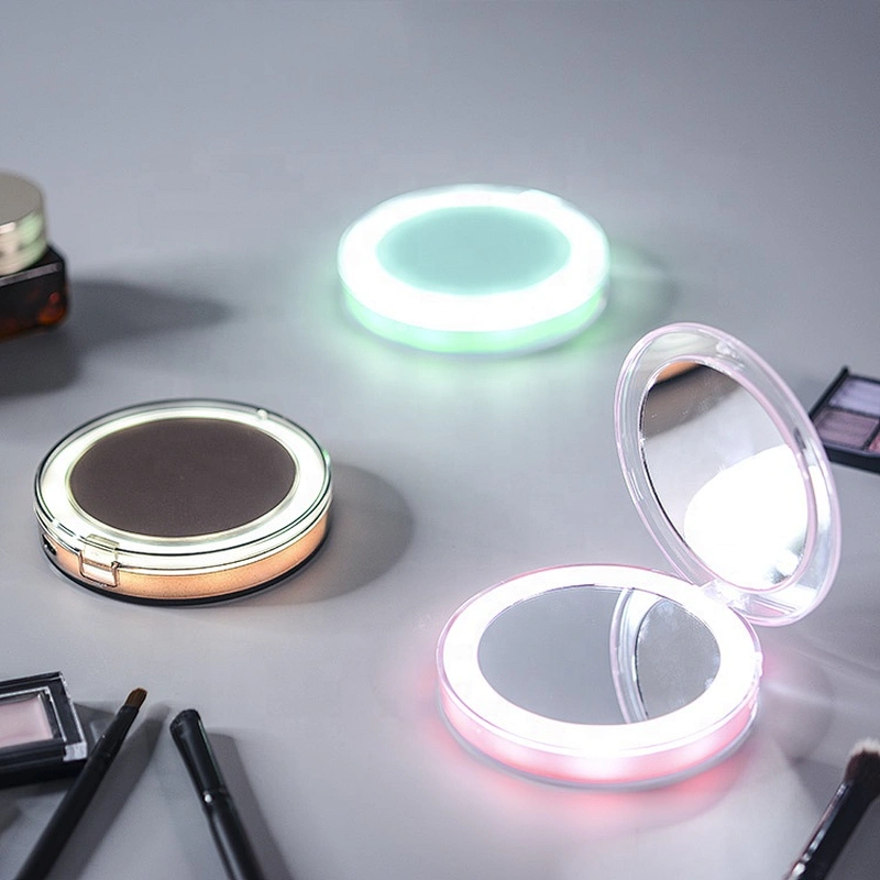 pocket makeup mirror with light led round makeup mirror with light folded led mirror led lights led mirror
