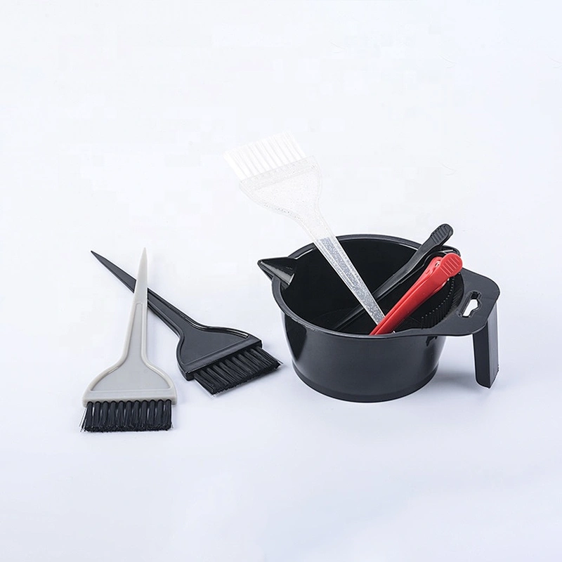 salon recycled plastic hair coloring brush whip mixing bowls hair dye brush customize color tinting bowl and brush