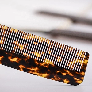 hot selling salon comb man acetate hair comb beauty equipment comb with logo print