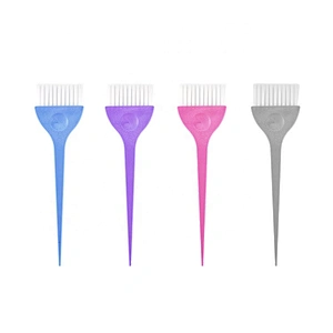 plastic hair dye applicator brush goody hair coloring brush set silicone hair dye brush with handle