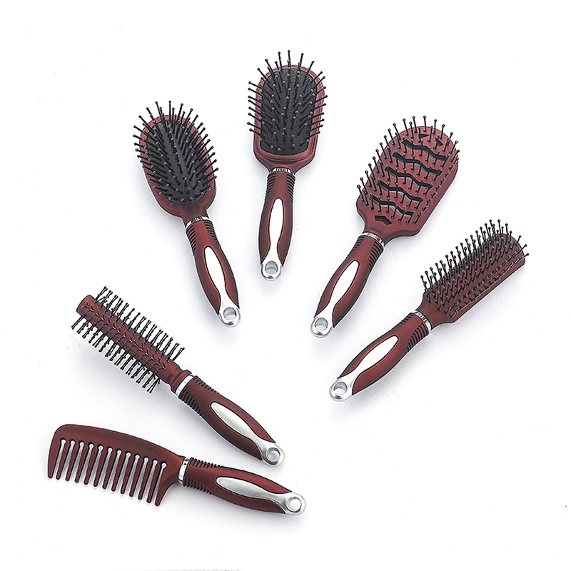 Wholesale Mini Hair Dryer Hair Brush Hairdresser Styling Brush Small Plastic Massage Brush