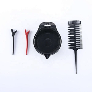 double brushed poly fabric tie dye brush for hair color hair dye brush and bowl set dye brush kit