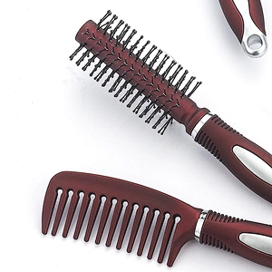 Wholesale Mini Hair Dryer Hair Brush Hairdresser Styling Brush Small Plastic Massage Brush