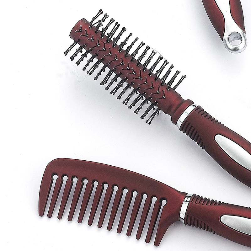 Wholesale Mini Hair Dryer Hair Brush Hairdresser Styling Brush Small Plastic Massage Brush
