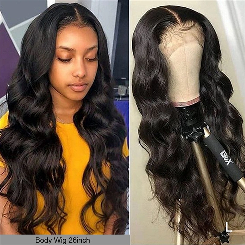 Hot Beauty Hair 13x4 Lace Pre-plucked With Baby Hair Body Wave Lace Front Wigs Human Hair Virgin Brazilian Lace Frontal Wig