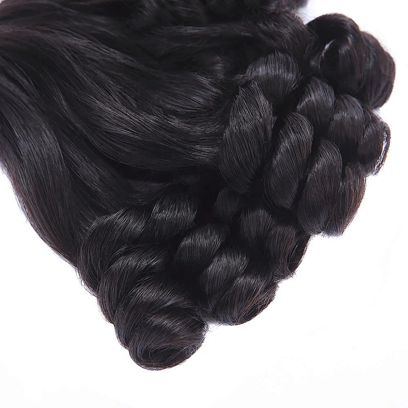 Funmi Hair Rose Curl Hair Wig Durable Virgin Hunmi Hair Bundles Pixie Curl Super Double Drawn Straight Magic Curl Available