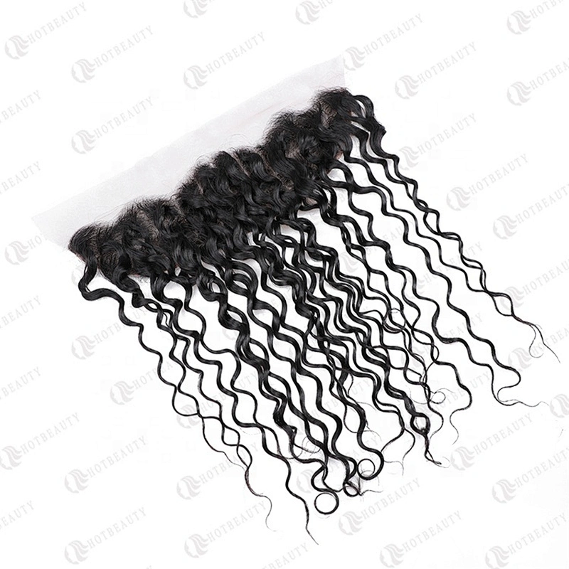 Hotbeauty Hair Wholesale Ear To Ear Pre Plucked Lace Frontal Water Wave Style With Natural Color