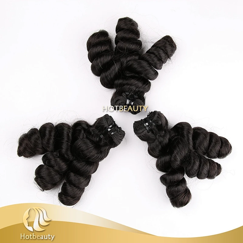 2015 hot sale funmi hair doubl drawn romance hair 100% human virgin hair