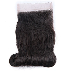 Ali Express Hair Double Drawn Funmi Bouncy Curl Closure 4x4 Top Closure Egg Curl,magic Curl, Pixie Curl