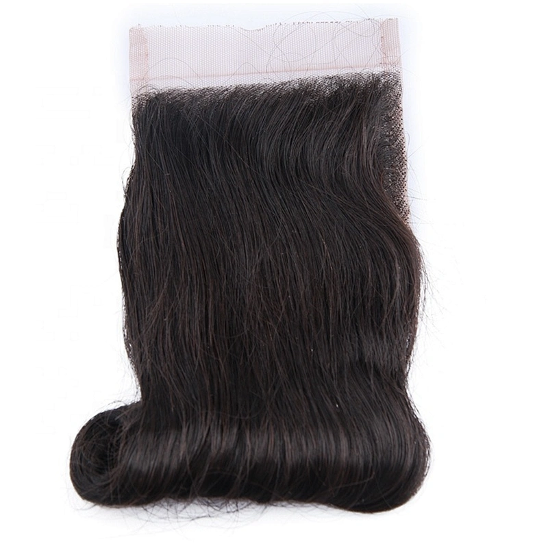 Ali Express Hair Double Drawn Funmi Bouncy Curl Closure 4x4 Top Closure Egg Curl,magic Curl, Pixie Curl