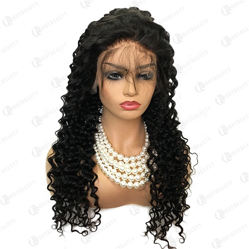 Hot Beauty Wholesale Hair Vendors Human Hair Wig Virgin Brazilian Curly Full Lace Human Hair Wig