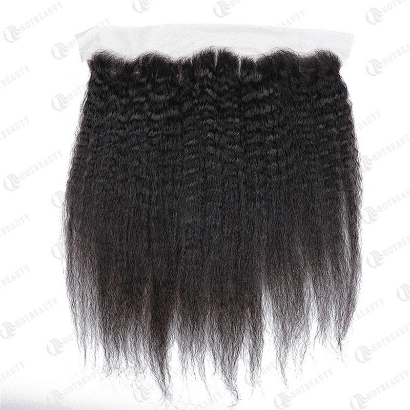 Hot Beauty Hair Raw Cambodian Hair Virgin Frontal Wig Kinky Straight Hair For Women