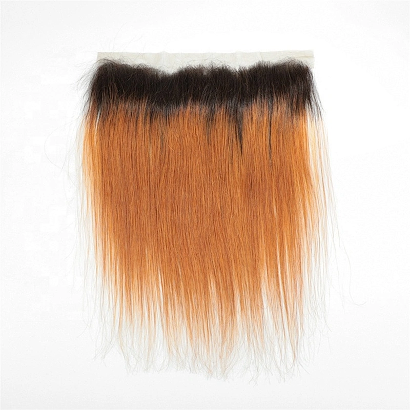 Wholesale Price Colored Tb/30 Virgin Hair 13x4 Pre Plucked Lace Frontal Human Hair