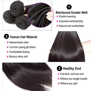 Hot Beauty Hair Straight 10a High Quality Full End Brazilian Mink Hair Bundles Closure Bundles Vendors
