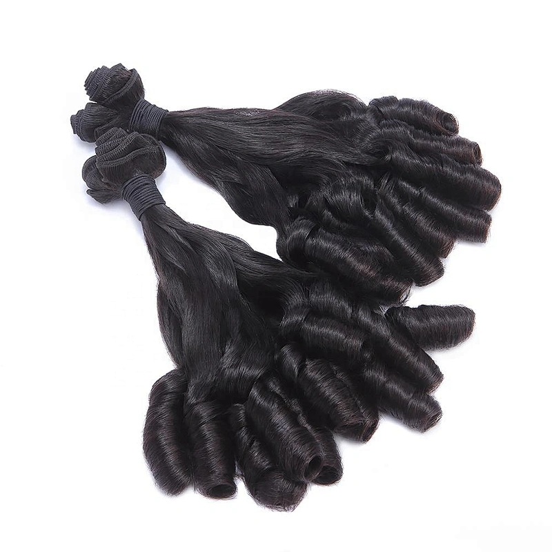 Aliexpress Hair Bundles 3-5year Guarantee Fumi Spiral Curl Dancing Double Drawn Loose Wavy Hair Bundles