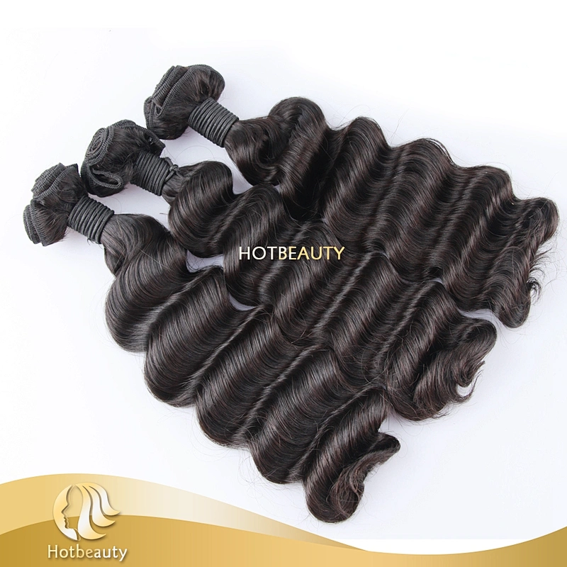 2018 new arrival double drawn virgin hair ocean wave