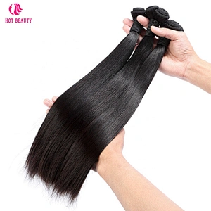 Nigerian Funmi Hair Double Drawn Weft Bone Straight Vietnam Silky Straight Hair Extensions