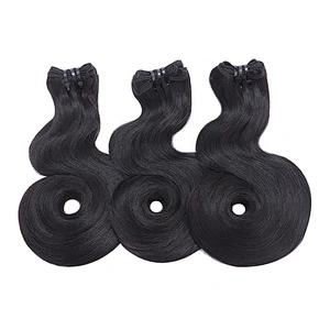 Super Double Drawn Funmi Hair Wholesale Unprocessed Baby Hook Style Virgin Human Hair Bundles