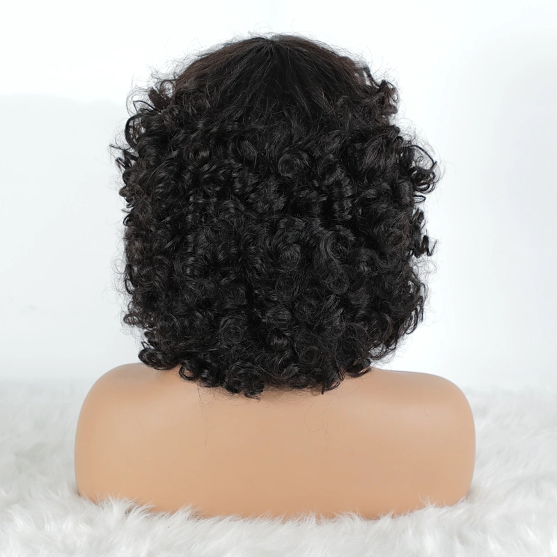 Hot Besutyy Hair wholesale Wig Super Double Drawn Bouncy Wig Pixie Cut Funmi Rose Curl Hair