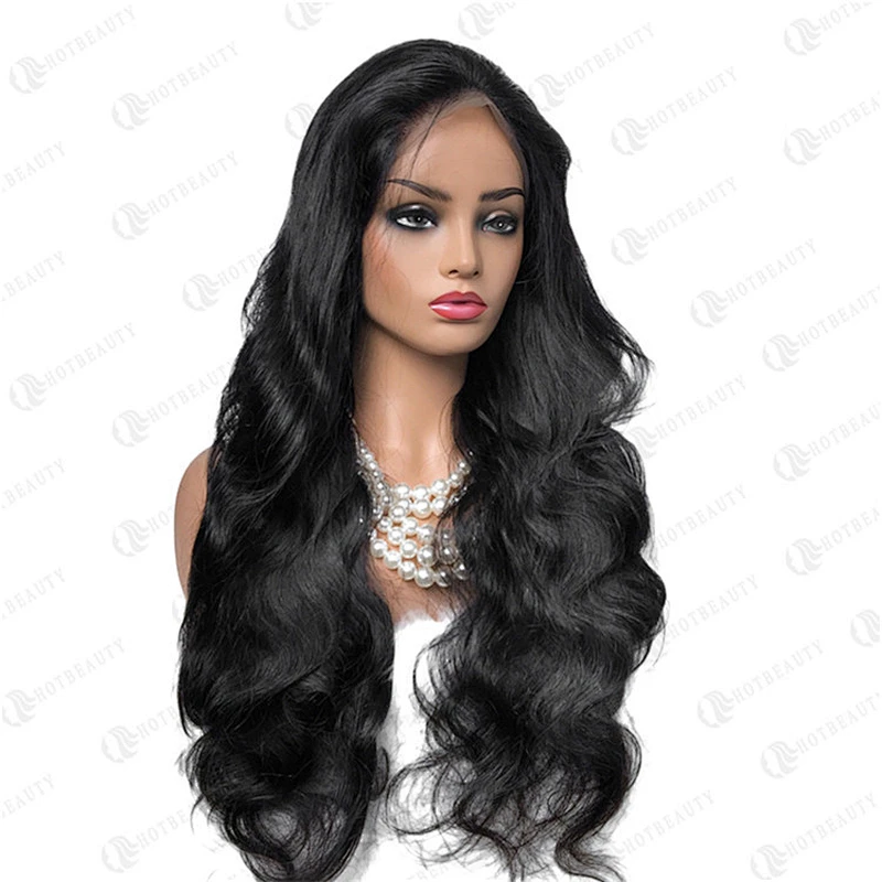 Hot Beauty Wholesale Natural Color Cuticle Aligned Unprocessed Brazilian Virgin Remy Human Hair Full Lace Wigs For Black Women