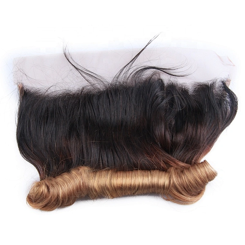New Arrival Vietnam Brazilian Color Hair Ombre Magic Curl Lace Frontal 100% Human Hair Frontal 10-20 Inch